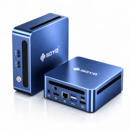 SOYO Mini PC Y5 Pro 8th Gen Intel Core I5 CPU (4 cores and 8 threads)16GB DDR4 RAM 512GB M.2 SSD Window 11 PRO HDMI Compatible*2 Supports 4K Output Full-featured Tupe-C WiFi 6 Mini Desktop Computers