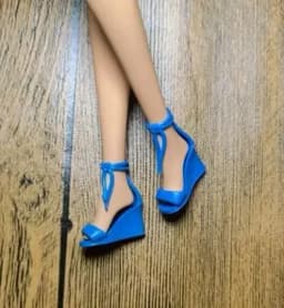 High heels Doll flat feet shoes white boots gifts accessories for your 1/6 Barb dolls TpQ88