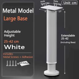 Adjustable Height Furniture Support Legs Load-Bearing Replacement Legs Bed Beam Support Leg Heavy-Duty DIY Accessories