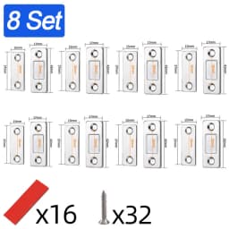 Strong Magnetic Cabinet Catches Ultra-Thin Door Magnets Stops Invisible Adhesive Drawer Magnet Catch for Kitchen Closet Closer