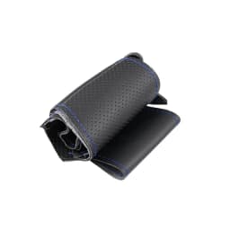 Braids on Steering Wheel For Mazda 3 Axela CX-30 CX30 2019 2020 Car Inteiror Steering Wheel Perforated Microfiber Leather Cover