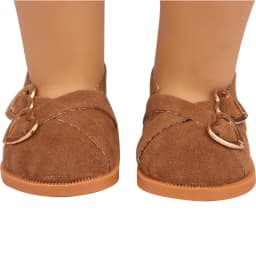 7 cm Leather Doll Shoes For American 18 Inch Doll Double Hearts Villus Shoes Boots For 43 cm Baby New Born&OG,1/3 BJD Girl Doll