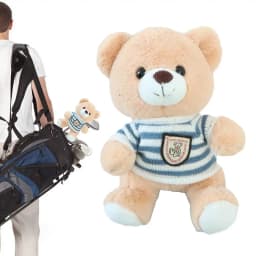 Bear Golf Club Head Cover Fun Golf Head Covers Cartoon Animal Golf Rod Head Cover Funny Plush Protection For Professional Golfer