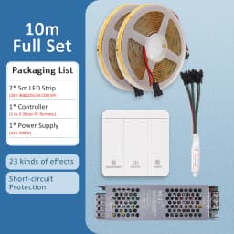 24V WS2811 IC Running Water COB Led Strip Light 5M 10M 15M Flow Chasing Flexible FCOB Led Tape Ribbob Lamp for Room Decoration