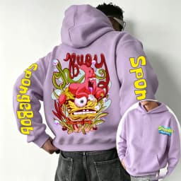 SpongeBob SquarePants and Patrick Star Cartoon Anime 2026 Spring and Autumn Men's and Women's Fashion Sports Hoodies