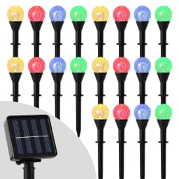 30 LED Solar Bubble Ball Lawn Lights Waterproof Christmas Solar Pathway String Light Outdoor Garden Patio Trail Lighting Decor