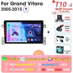 2 Din Android 12 Car Radio For Suzuki Grand Vitara 3 2005-2012 2013 2014 2015 Stereo Multimedia Video Player Navigaion Carplay