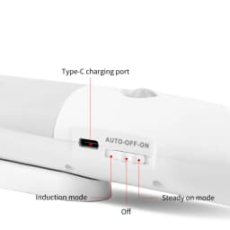Rechargeable Magnetic Wall Light with Motion Sensor LED Night Light Suitable for Ambient Lighting in Corridor Stair and Cabinet