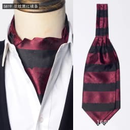 Luxury Mens Vintage Polka Dot Ascot Tie Wedding Formal Cravat Scrunch Self British Gentleman Polyester Paisley Retro Neckties