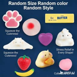Jumbo Kawaii Squishy Slow Rising Squeeze PU Popcorn Animals Anti Stress Relief Squishies Toy Christmas Gift For Children Kids