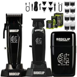 Professional Electric Hair Clipper BRD 106 with Base 7500RPM Hair Trimmer for Man DK-078 DLC Blade 7200RPM Barber Shop 2PC Set