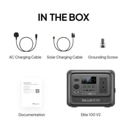 BLUETTI Elite 100 V2 Portable Power Station 1800W 1024Wh Solar Generator for Outdoor Camping Emergency Backup