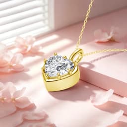 Heart Shape Necklace Pendant 2CT D Color Moissanite 14K Gold Filled for Girlfriend Fiancée Gift Valentine's Day Gifts Romantic