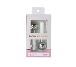Mini 2pcs Ice Globes Stainless Steel Cryo Sticks for Face Eye Facial Cold Roller Cooling Globe for Puffiness Wrinkle Dark Circle