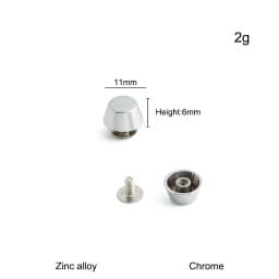 20/50/100PCS 8-15mm Metal Screwback Rivet Studs For Leather Craft Luggage Handbag Purse Bottom Protective Feet Nails Accessories