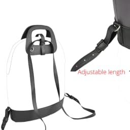 New D Buckle Oblong Handle Slim PU Leather Strap for O Bag 50 Belt Bottom Backpack Kit Combination Set for Obag 50