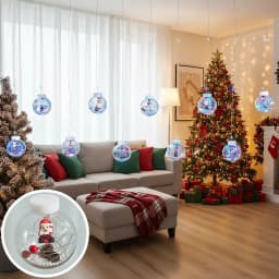 1pc Fairy Curtain String Lights Christmas Wish Ball LED Wedding Holiday Garland Lamp for Home Room Party Decoration
