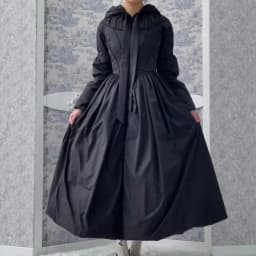 Women Chic Solid Maxi Dress Puff Jacket Slim Fit S Line Big Hem Warm Long Robes Coat 2026 New Outfit Lady High Street Outwear
