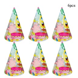 Cartoon SpongeBob Theme Birthday Party Balloon Disposable Tableware Mask Flag Candy Box Backpack Baby Shower party supplies