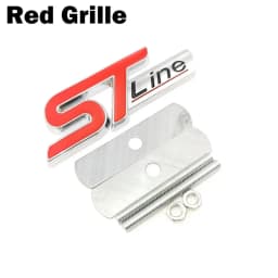 New Metal Red Blue ST line Sticker Car Head Emblem Badge Chrome Sticker for FORD FIESTA FOCUS MONDEO Auto Car Styling