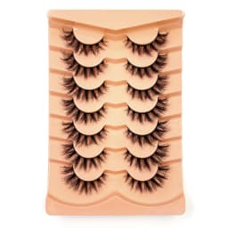 New 7 Pairs of Thick, 3D Simulation Mink Fur Fake Eyelashes Short, Dramatic Fake Eyelashes Wholesale Full Line Fake Eyelash Make