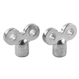 2pcs Radiator Exhaust Valve Key Square 5×5mm Radiator Accessories Zinc Alloy Material Socket For Standard Heating Valves