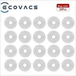 ECOVACS T50 PRO OMNI /T50 PRO  / T50 OMNI Robot Vacuum Spare Parts Main Side Brush Mop Cloths HEPA Filters Dust Bags Accessories