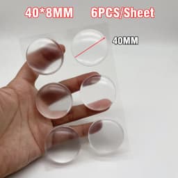 1 Sheet Self Adhesive Buffer Pads Silicone Door Stopper Cabinet Bumpers Wall Protector Furniture Refrigerator Anti-crash Pad