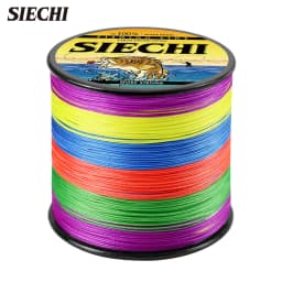 SIECHI X4 Strong 300M 500M 1000M 4 Strand Weaves PE Braided Fishing Line Multifilament Braid Wire 12LB 20LB 30LB 43LB 65LB 83LB