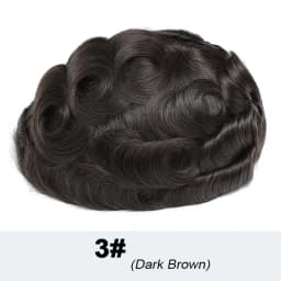 Long Lifespan Mono Wig Man Double Knots Toupee Men's Wig Human Hair 6 Inches Hair System For Men Capillary Male Hair Prosthesis