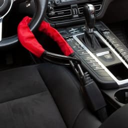 Car Steering Wheel Lock, Bold Cable Handlebar Lock, Car Seat Belt Buckle Lock Universal