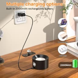 4/2PCS LED Dimmable Wall Lights with Remote, 3 Color Temperatures, Rechargeable Magnetic 360° Rotation Night Lamp for Room