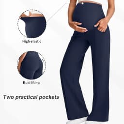 Plus Size Maternity Straight Pants 2026 Autumn Winter High Waist Pregnant Women Wide-leg Pants Outer Wear Premama Loose Trousers