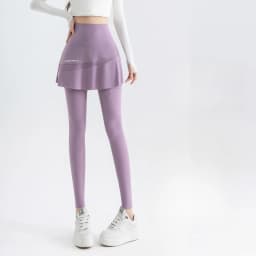 Fake Two Short Skirt Pants with Summer Pockets Crotch Half Skirt for Women High Waisted Oversized Quick Drying Sports Yoga Pants