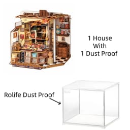 ROBOTIME 3D Wooden Dollhouse Kit Unique Gift Home Decoration Ornament DIY Challenging Miniature House Craft for Adults Teens