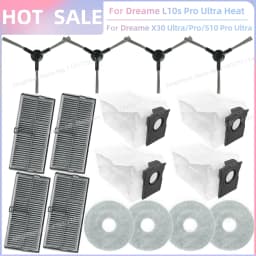 Fit For Dreame L10s Pro Ultra Heat / L10s Ultra Gen 2 / D20 Ultra / Mova E30 Ultra / P10 Ultra Brush Filter Mop Cloth Bag