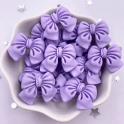 Resin Kawaii Colorful Painted Cartoon Bowknot Flatback Stone Figurine 20PCS Scrapbook DIY Decor Home Accessories Crafts OM201