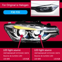 AKD Car Lights for BMW F30 LED Headlight Projector Lens 2012-2019 F31 F35 3 Series 320i 325i DRL AngelEye Automotive Accessories