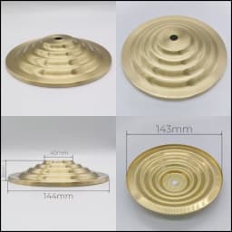 M10 Ceramic Desk Lamp Brass Base Cover Pure Copper Desk Lamp Plate I-Shaped Connector DIY Brass Lighting Hardware Accessories