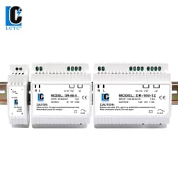 LCTC DR-15/60/100 Switching Power Supply 5V 12V 24V DIN Rail Power Supply Industrial Transformer Small Volume 4.2A 6.5A 7.5A
