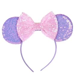 Anime Mouse Ears Headhand Cosplay Kawaii Cartoon Elastic Hair Accessories Party Sequin Bows Hairband Toys Children Adults Gift