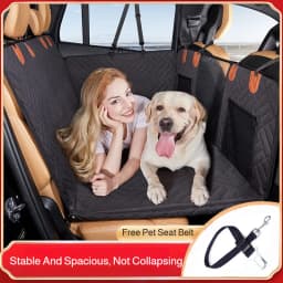 Winter Removable Car Seat Cover Back Seat Extension Dog Pad Waterproof Scratch Proof Nonslip Hammock Rear Seat Cushion for Pet