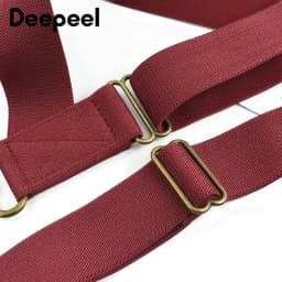 1Pc 3.5cm Wide Men Suspenders 2 Clips Adjustable Elastic Braces for Pants Trousers Business Suit Wedding Formal Wear Accessories