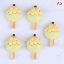 1-5pcs 1:12 Dollhouse Miniature Chocolate Ice Cream Popsicle Mini Ice Pop Food Modle for Pretend Play Kitchen Decor Toys