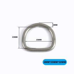 2/5/10Pcs 304# Stainless Steel D Ring Bag Strap Buckle Dog Collar Loop Clasp Webbing Backpack Belt Hook Buckles DIY Accessories