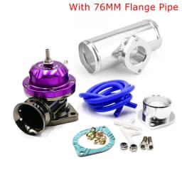 Type-RS Turbo Blow off Valve Adjustable 25psi BOV With 63mm or 76mm Flange Pipe For GD-RS FV RZ Blow Off Valve Adapter L=150mm