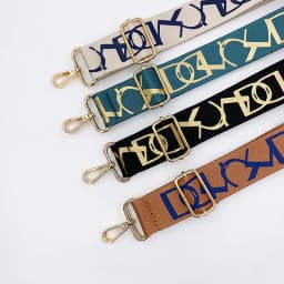 Women's Bag Strap Wide Colored Letter Nylon Adjustable Belt Handbag Crossbody Shoulder Bag Accessories Replacement Long Belt