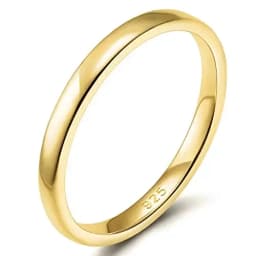 Trumium 2/ 4/6mm 925 Sterling Silver Ring High Polish Plain Dome Wedding Band Comfort Engraving
