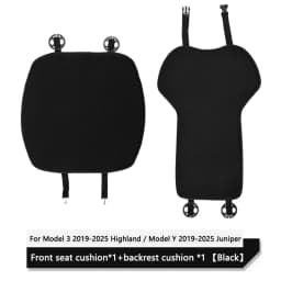 Car Ice Silk Seat Cushion Cover For Tesla Model 3 / Y Juniper 2019-2026 Breathable Comfortable Seat Pad Car Interior Accessories