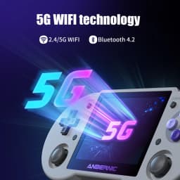 Anbernic RG353P Retro Handheld Games Console 3.5'' IPS Multi-touch Screen Android/Linux Dual OS 3500mAh Supports WiFi Bluetooth HDMI Out Streaming